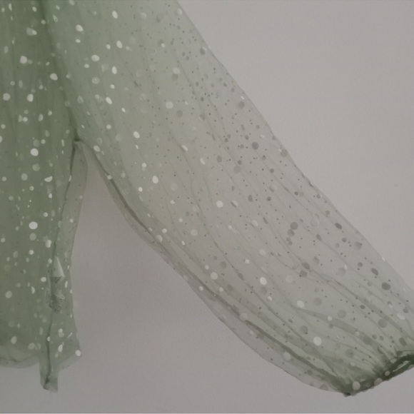 ZARA SPARKLY SEMI-SHEER TOP SIZE M - Picture 6 of 8